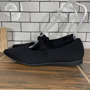 Vivaia Aria Walker Womens Size EU 43 Shoes Black Pointed Toe Mary Jane Flat